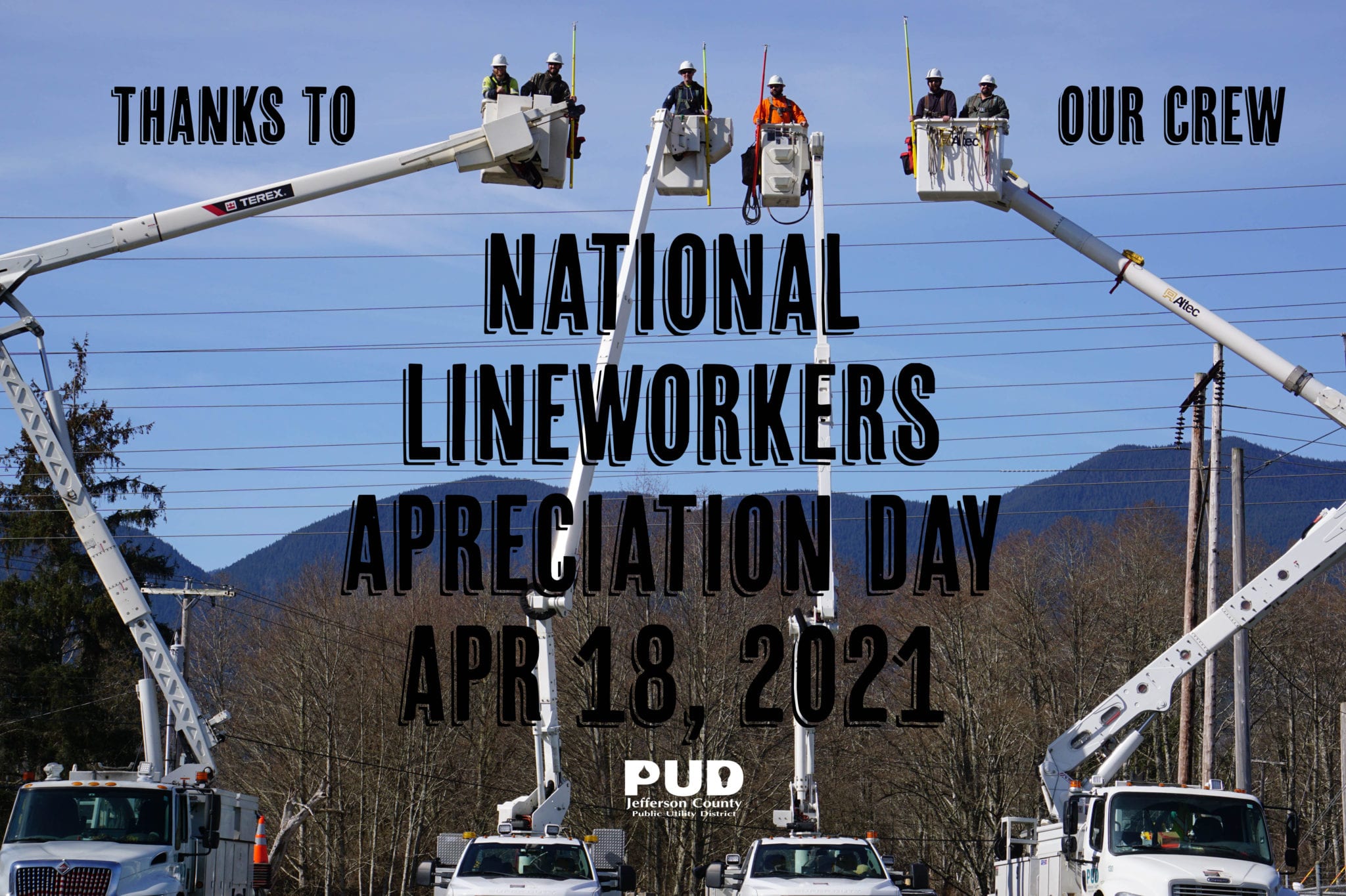 April 18th is National Lineworker Appreciation Day JPUD