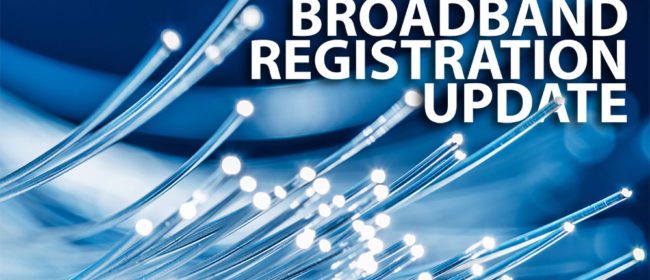 Broadband update notice